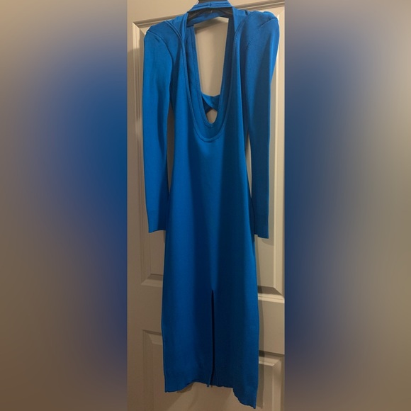 Monse Cutout Knit Bodycon Midi Dress Open Back Long Sleeves Size S NWT - Picture 9 of 16